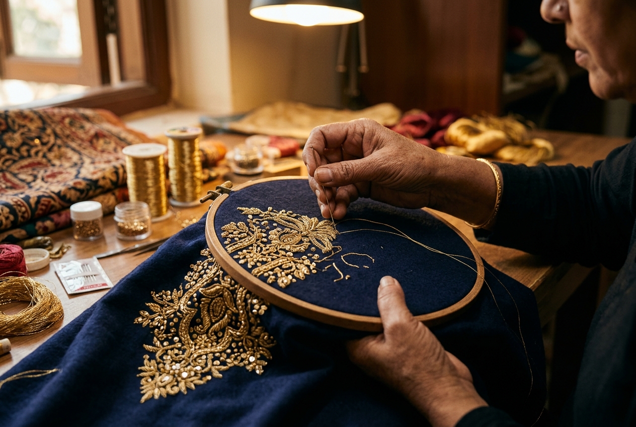 MISS REZANNA intricate embroidery and craftsmanship