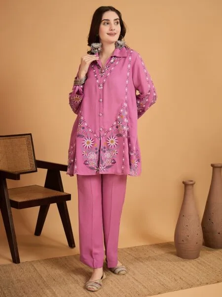 Miss Rezanna Rani Embroidery Tunic Set